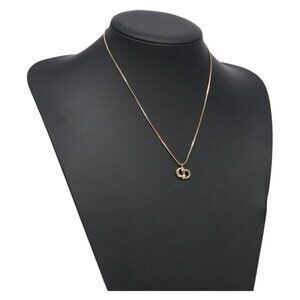 Christian Dior Necklace metal Gold Tone Auth 125857
